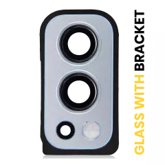 Back Camera Lens With Bracket Compatible For OnePlus Nord 2 5G (Silver)