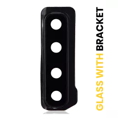 Back Camera Lens With Bracket Compatible For Samsung Galaxy A9 (A920 / 2018) (Caviar Black)