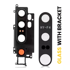 Back Camera Lens With Bracket Compatible For Xiaomi Note 10 (Black)