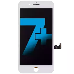 LCD Assembly With Steel Plate For iPhone 7 Plus (Aftermarket) (White)