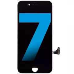 LCD Assembly with Steel Plate Compatible For iPhone 7 (Aftermarket) (Black)