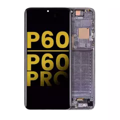 OLED Assembly With Frame Compatible For Huawei P60 / P60 Pro (Refurbished) (Black / Green)