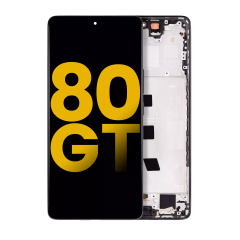 OLED Assembly With Frame Compatible For Honor 80 GT (Refurbished) (Black)
