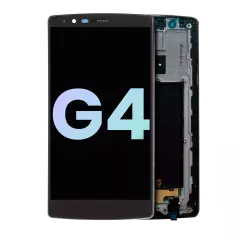 LCD Assembly With Frame Compatible For LG G4 (Genuine OEM) (Black)