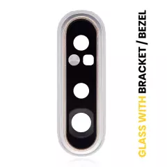 Back Camera Lens With Bracket / Bezel Compatible For Samsung Galaxy A80 (A805 / 2019) (Ghost White)