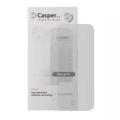 Casper Pro Tempered Glass Compatible For iPhone 16 Pro Max (10 Pack) (Matte)