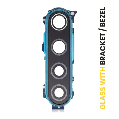 Back Camera Lens With Bracket / Bezel Compatible For Xiaomi Redmi Note 8T (Neptune Blue)