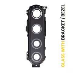 Back Camera Lens With Bracket / Bezel Compatible For Xiaomi Redmi Note 8T (Space Black)