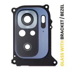 Back Camera Lens With Bracket / Bezel Compatible For Xiaomi Redmi Note 10S (Graphite Gray)