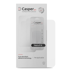 Casper Pro Tempered Glass Compatible For iPhone 13 Pro Max / 14 Plus (10 Pack) (Clear)