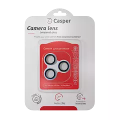 Casper Camera Lens Protector For iPhone 15 Pro / 15 Pro Max (Blue Titanium) (Clear)