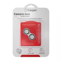 Casper Camera Lens Protector Compatible For iPhone 15 / 15 Plus (blue) (Clear)