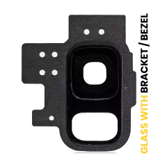 Back Camera Lens With Bracket / Bezel For Samsung Galaxy S9 (Midnight Black)