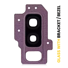 Back Camera Lens With Bracket / Bezel For Samsung Galaxy S9 Plus (Purple)