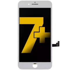 LCD Assembly With Steel Plate For iPhone 7 Plus (Refurbished: LG) (White)