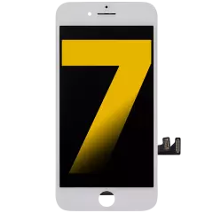 LCD Assembly with Steel Plate Compatible For iPhone 7 (Refurbished) (White)