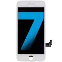 LCD Assembly with Steel Plate Compatible For iPhone 7 (Aftermarket Quality, AQ6) (White)