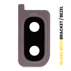 Back Camera Lens With Bracket / Bezel Compatible For Samsung Galaxy A20 (A205 / 2019) (Coral Orange)