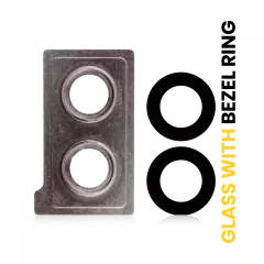 Back Camera Lens With Bezel Ring Compatible For Huawei Mate 10 (Pink Gold)