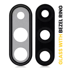 Back Camera Lens With Bezel Ring Compatible For Huawei P30 Lite (Midnight Black) (4GB RAM)