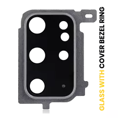 Back Camera Lens With Cover Bezel Ring For Samsung Galaxy S20 Plus (Cosmic Gray)