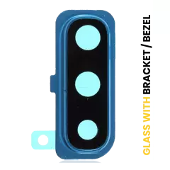 Back Camera Lens With Bracket / Bezel Compatible For Samsung Galaxy A30s (A307 / 2019) (Blue)