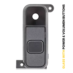 Back Camera Lens With Power & Volume Buttons Compatible For LG Stylo 2