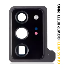 Back Camera Lens With Cover Bezel Ring For Samsung Galaxy Note 20 Ultra (Mystic Black)