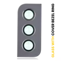 Back Camera Lens With Cover Bezel Ring Compatible For Samsung Galaxy S21 5G (Phantom Gray)