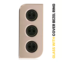 Back Camera Lens With Cover Bezel Ring Compatible For Samsung Galaxy S21 5G (Gold)