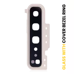 Back Camera Lens With Cover Bezel Ring Compatible For Samsung Galaxy S10 5G (Royal Gold)