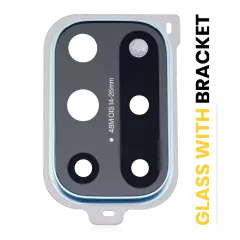 Back Camera Lens With Bracket Compatible For OnePlus 8T (Blue)