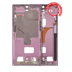 Mid-Frame Housing For Samsung Galaxy S22 Ultra 5G (US & International Version) (Burgundy)