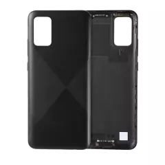 Back Cover Glass Compatible For Samsung Galaxy A02S (A025 / 2020) (Service Pack) (Black)