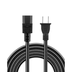Universal 2 Prong AC Power Cable (C17) Adapter Power Cord Compatible For Xbox & PlayStation Consoles