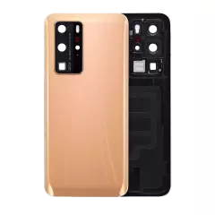 Back cover Glass With Camera Lens Compatible For Huawei P40 Pro (Blush Gold)
