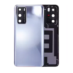 Back cover Glass With Camera Lens Compatible For Huawei P40 (Silver Frost)