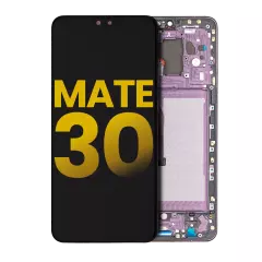 LCD Assembly With Frame Compatible For Huawei Mate 30 (Refurbished) (Purple)