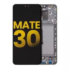 LCD Assembly With Frame Compatible For Huawei Mate 30 (Refurbished) (Black)
