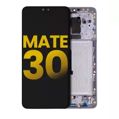 LCD Assembly With Frame Compatible For Huawei Mate 30 (Refurbished) (Silver)