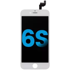 LCD Assembly With Steel Plate Compatible For iPhone 6S (Aftermarket: AQ7) (White)