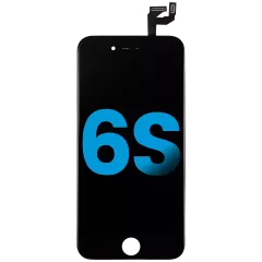 LCD Assembly With Steel Plate Compatible For iPhone 6S (Aftermarket: AQ7) (Black)