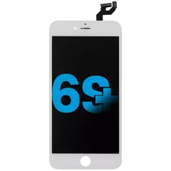 LCD Assembly With Steel Plate Compatible For iPhone 6S Plus (Aftermarket) (White)