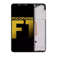 LCD Assembly With Frame For Xiaomi Pocophone F1 (Refurbished) (All Colors)