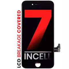 LCD Assembly With Steel Plate Compatible For iPhone 7 (Aftermarket Pro: XO7 Incell) (Black)
