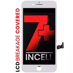 LCD Assembly With Steel Plate For iPhone 7 Plus (Aftermarket Pro: XO7 Incell) (White)