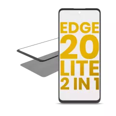 2 in 1 Front Glass With OCA Pre-Installed Compatible For Motorola Edge 20 Lite (XT2139-1 / 2021)