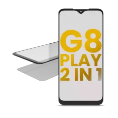 2 in 1 Front Glass With OCA Pre-Installed Compatible For Motorola Moto G8 Play (XT2015 / 2019)