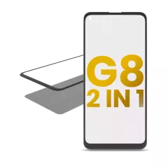 2 in 1 Front Glass With OCA Pre-Installed Compatible For Motorola Moto G8 (XT2045-1 / 2020)