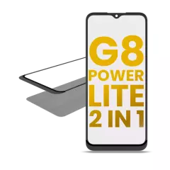 2 in 1 Front Glass With OCA Pre-Installed Compatible For Motorola Moto G8 Power Lite (XT2055 / 2020)